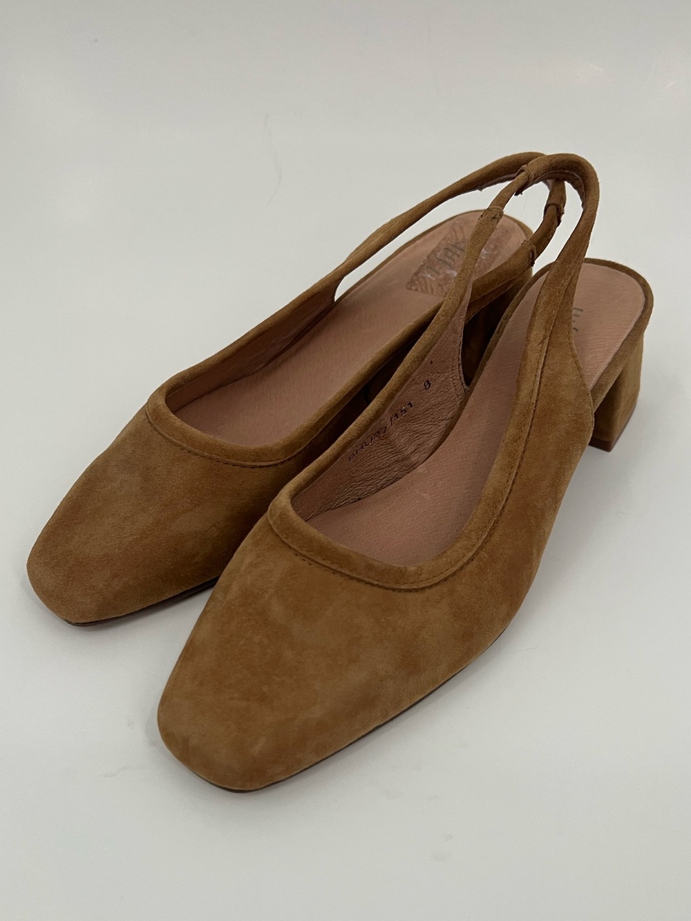 J. Jill Tan Suede Slingback Block Heel